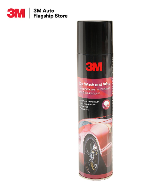 AC98-3M Car Wash and Wax 600 ml. 3เอ็ม ผลิตภัณฑ์ทำความสะอาดและเคลือบเงารถยนต์ แบบไม่ต้องใช้น้ำ